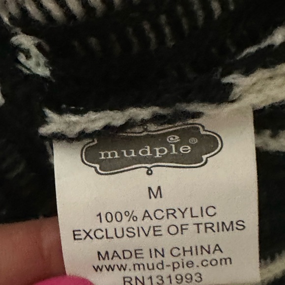 Mudpie Windowpane Tunic Sweater Dress Size Medium - Picture 6 of 7